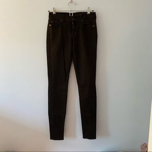 7 For All Mankind, The Skinny Black Jean, 25